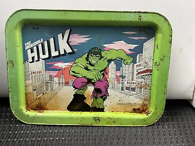 Vintage 1979 Marvel  The Hulk Tin  Folding Tray • $9.99