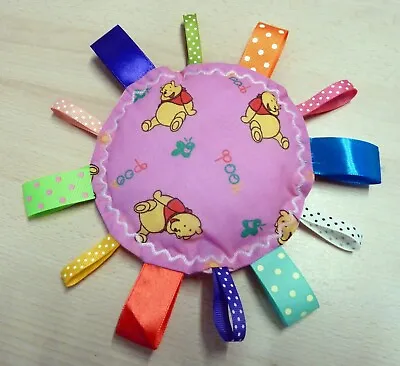 Baby Toy Sensory Comforter Snuggle Taggy Sunshine Boy Girl Great Gift Pooh Bear • £3.99