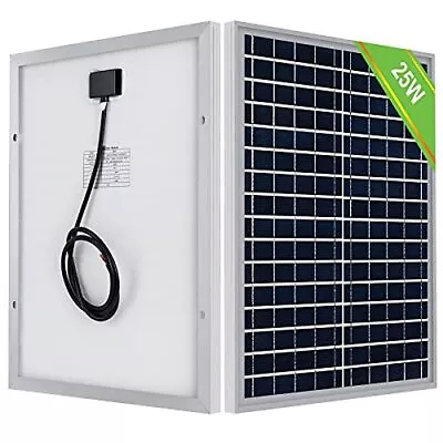 25 Watt 12 Volt Polycrystalline Solar Panel Module Off Grid Charging Rv Boat • $45.25