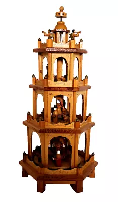 Weihnachts Pyramide 7949 German Christmas Nativity 4 Tier 21  In-Complete • $89.95