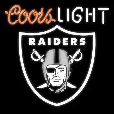 Las Vegas Raiders Oakland Beer Lager 20 X16  Neon Lamp Light Sign Bar Open Decor • $130.79