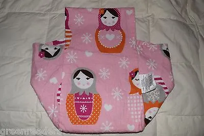 Circo Flannel Sheet FABRIC BAG Russian Nesting Doll Matryoshka Pink Girl:HTF~New • $10.99