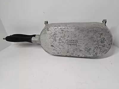 Vintage Super Maid Cookware Aluminum Folding Hinged Oval Omelet Fish Pan 2-5x10  • $49.99