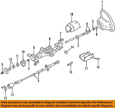 FORD OEM 99-07 F-350 Super Duty Steering Column-Upper Shroud YC3Z3530BB • $21.17