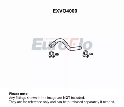 Exhaust Pipe Fits VOLVO 940 2.0 Centre 92 To 94 B200F EuroFlo Quality Guaranteed • $19.85