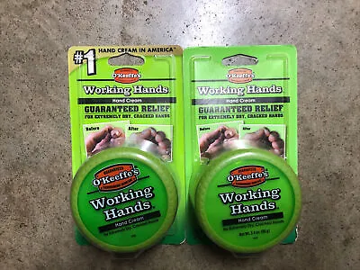 2 Pack O'keefe's Working Hands Creme Heals Dry Cracked Hands Unscented • $19.95