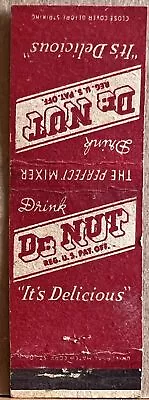 Drink Dr Nut The Perfect Mixer It's Delicious Vintage Matchbook Cover • $5.95