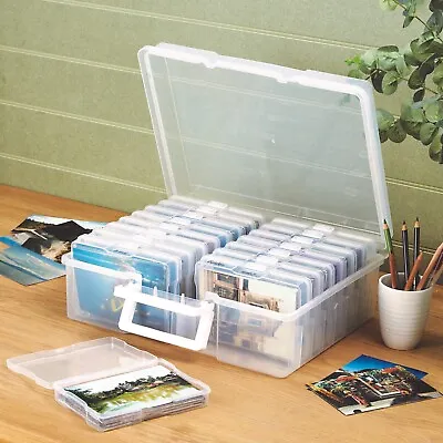 Jumbo Photo Storage Box 1600 4x6 Picture Album Organizer Container Craft Case • £29.95