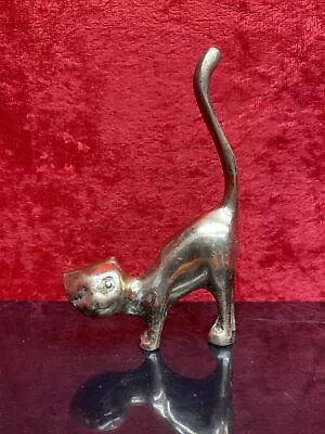 ✨Storage Find✨ Vintage Brass Cat Figurine Paperweight • $2.50