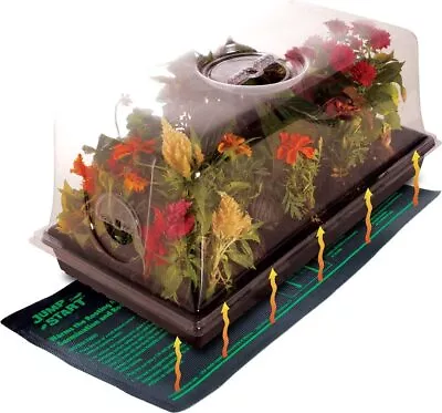 Jump Start Hot House Clone Greenhouse W/Heat Mat-Tray 72-Cell Insert 7.5  Dome • $55.50