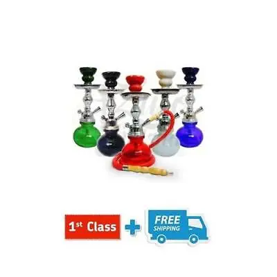 Small 11  Inch 1 Hose Shisha Pipe Sheesha Hookah Narghila Set • £16.08