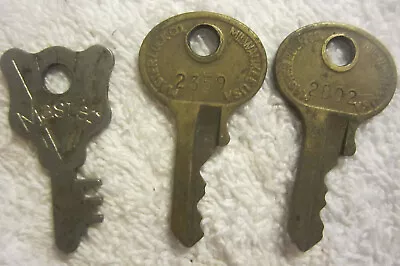 3 Lot Of Original Master Lock Keys23592002 For Vending Machines Or Padlock • $13.94