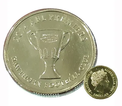 Australia 2014 Afl Hawthorn Hawks Premiers  $1 Dollar Unc Mint Coin Carded Ram • $10