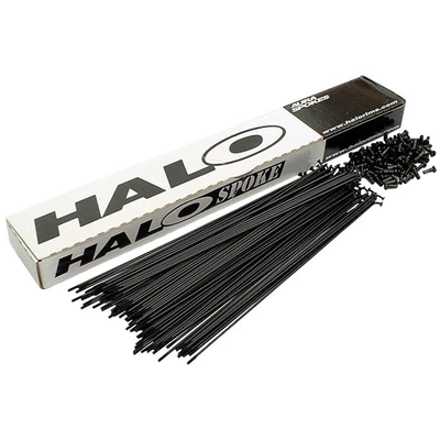 £12.30 • Buy 32 Halo Plain Gauge 14g 2mm Spokes And 12mm Nipples Black