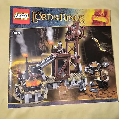 Genuine LEGO Instruction Manual 9476 The Orc Forge No Bricks LOTR  • $10