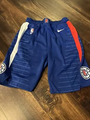 New Nike Youth Los Angeles LA Clippers NBA Shorts Size Kids Medium Swing Man • $24