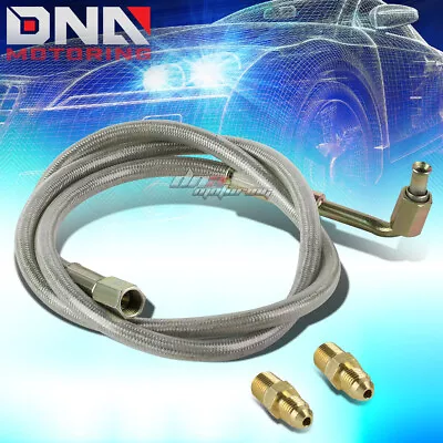 36  Braided Stainless T3/t4 Turbo Charger 1/8  Npt Fitting Oil Feed Line/hose • $9.85