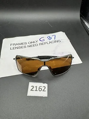 Oakley Probation Brushed Chrome Dark Bronze OO4041-04 Inmate RARE • $199.49