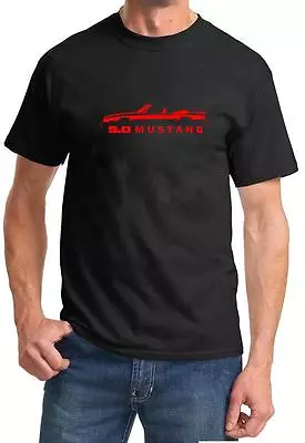 1987-93 Ford Mustang GT 5.0 Convertible Color Design Tshirt NEW Free Ship • $20