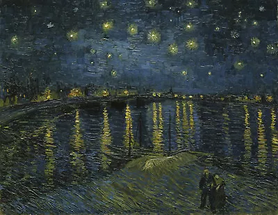 Starry Night Over The Rhone By Van Gogh Giclee Canvas Print In Various Sizes • $9.99