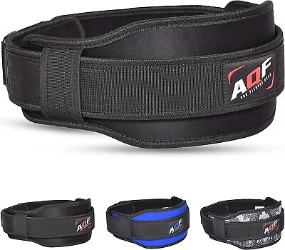 £13.99 • Buy AQF Weight Lifting Belt Gym Training Back Support Neoprene Lumber Pain Fitness M