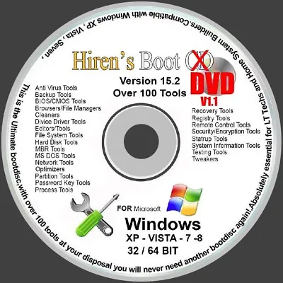 £3.19 • Buy BOOT DISC ON DVD FOR WINDOWS XP VISTA 7 8 8.1 10 TO FIX & REPAIR Updated Version