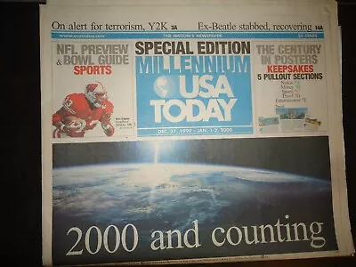 USA Today Special Edition Millennium Y2K Newspaper Dec 31 1999 - Jan 1–2 2000 • $10