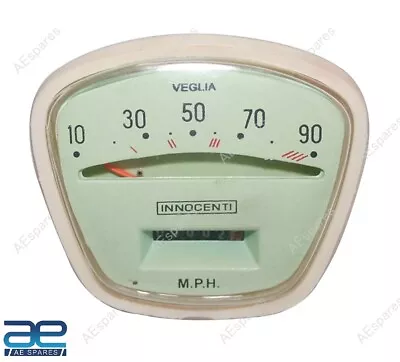 Speedometer 90mph Veglia Innocenti Speedo Lambretta • $22.94