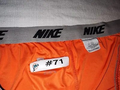 RARE Nike Practice Used Miami Dolphins Team Issues Shorts 3XL  #71 (WELL USED) • $29.99