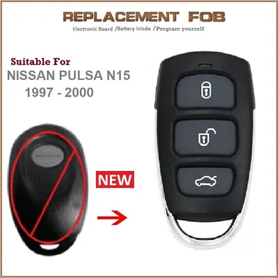 Fits NISSAN PULSAR N15 REMOTE KEY LESS Entry FOB 1997 1998 1999 2000 • $31.54