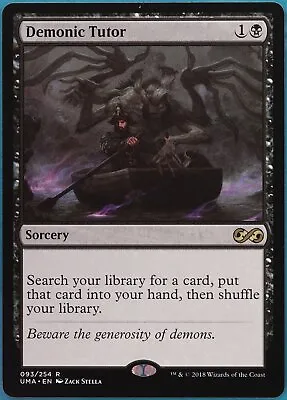 $60.89 • Buy Demonic Tutor Ultimate Masters MINT Black Rare MAGIC CARD (ID# 382256) ABUGames