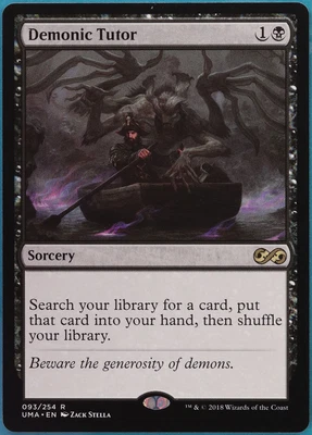 $60.89 • Buy Demonic Tutor Ultimate Masters MINT Black Rare MAGIC CARD (ID# 382256) ABUGames