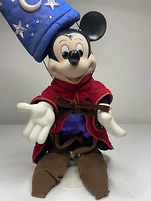 Disney Franklin Mint Heirloom Fantasia Mickey Mouse Doll Porcelain 12  W/ Stand • $55