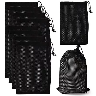 10Pcs Nylon Mesh Drawstring Bag8 X 12 Inch Durable Nylon Mesh Bags With Draw... • $21.84