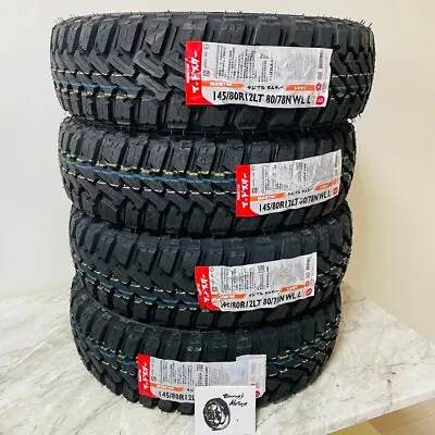 MUDSTAR RADIAL M/T 145/80R12 80/78N Set Of 4 Mini Track Hijet Sambar Acti Carry • $559.99