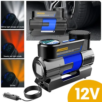 Portable 12V Car Tire Pump Tyre Inflator Air Compressor 150PSI Heavy Duty Models • $33.62