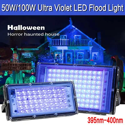 £15.99 • Buy 50/100W LED UV Stage Blacklight Ultraviolet Flood Effect Light For  Disco Party