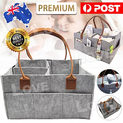$14.45 • Buy Diaper Caddy Nursery Storage Baby Organizer Basket Nappy Bin Infant Wipes Bag AU