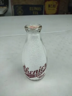 Vintage Chenier And Sons Ludlow Mass. One Quart Milk Bottle RARE • $39.95