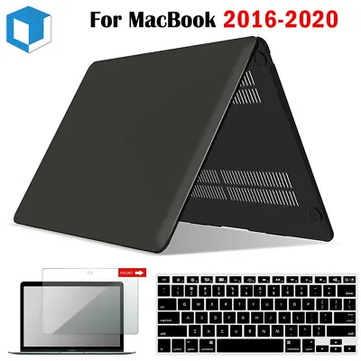 $14.99 • Buy  For Apple Macbook Air Pro M1 13.3  16  Black Rubberized Hard Case Cover Shell 