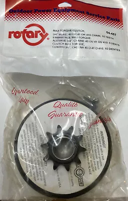 Rotary 04-457 Max Torque Clutch. 3/4 Bore 4041410 Chain 10 Tooth Sprocket • $40