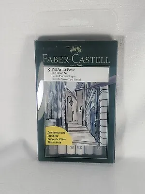 NEW Faber-Castell® PITT® Artist Pen Soft Brush Set 8 Piece - #167808 • $6.74