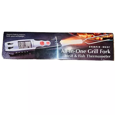 [NEW] Sharper Image All-In-One Grill Fork Meat & Fish Thermometer Grilling BBQ • $24.50