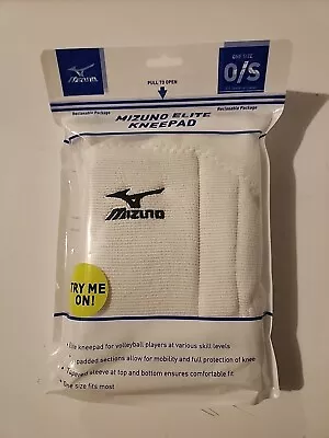 Mizuno Elite White Volleyball Kneepads One Size Brand New Sleeve Length 8 5/8” • $18.70