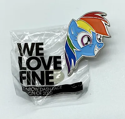 My Little Pony WeLoveFine G4 Rainbow Dash Limited Edition Metal Pin 2013 New • $15.95