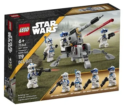 $49 • Buy LEGO STAR WARS - 501st Clone Troopers™ Battle Pack -  75345 - BNISB
