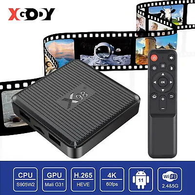 UK 2023 NEW X98Q TV Box Android 11.0 4K UHD WIFI 16GB/8GB 5G Set Top Player HDMI • £26.68