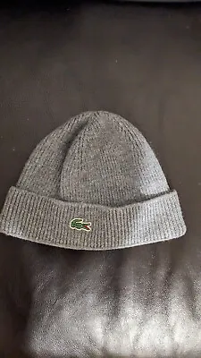 Lacoste Beenie Hat Grey In Colour Would Fit Young Child  • £10