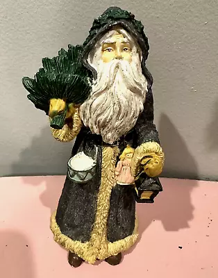 Santa Claus Figurine By Midwest Importers W/ Tree & Lantern 6  • $14