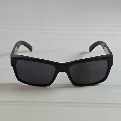 Von Zipper Fulton Mens Sunglasses Black Gloss Dark Grey Lenses Made In Italy • $55.25